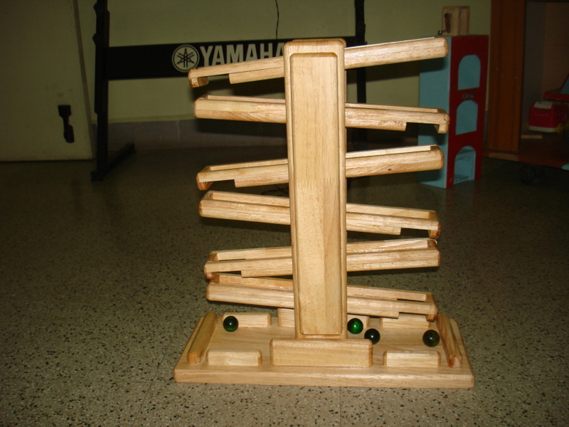 diy wooden marble run